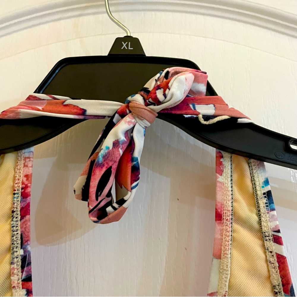 Floral Halter Tankini Top - Picture 3 of 6